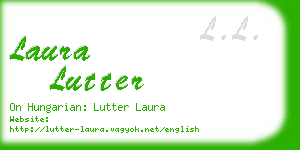 laura lutter business card